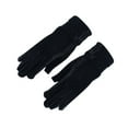 thumbnail image 3 of Womens Gloves Winter Windproof Thickened Cold Protection Thick Velvet Solid Color Fleece Warm Gloves for Cycling Biking Sporting Driving Black, 3 of 4