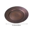 thumbnail image 3 of Yvsxxv Pure Copper Dinner Plate Handmade Round Copper Plates Metal Dinner Plates Multipurpose Appetizer Plate for Kitchen Restaurant Wedding, 3 of 7