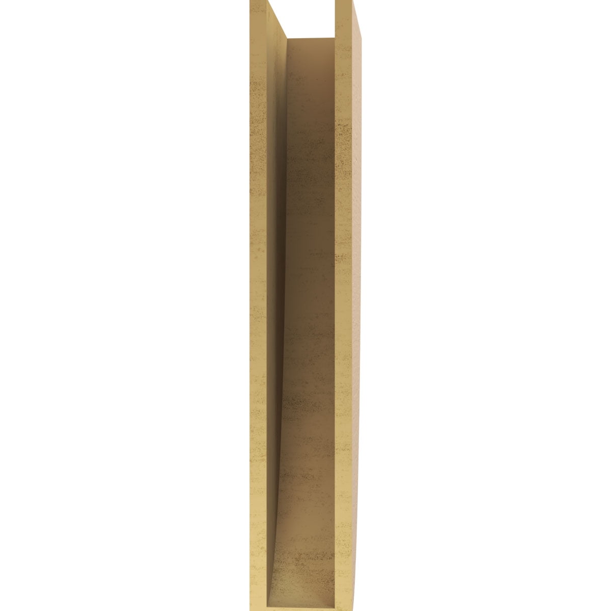 6"W x 12"D x 36"H Thin Durham Rough Cedar Woodgrain TimberThane Corbel, Primed Tan