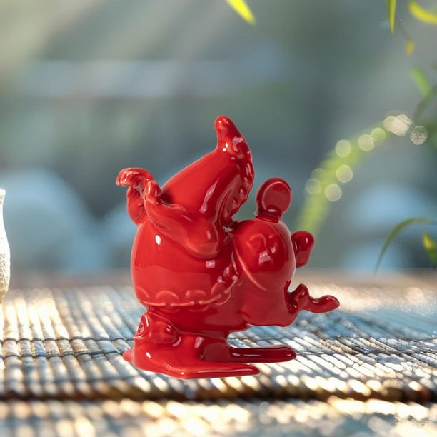 Quemador de incienso con forma de caballo pequeño, soporte para varillas de incienso, regalo para el año del Caballo, decoración, mini incensario para Rojo