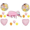 Sloth Baby Girl Zoo Jungle Safari Shower Balloons Monkey Decorations