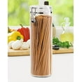 thumbnail image 3 of NEW Oggi Acrylic Spaghetti Container Pasta Canister Airtight w/ Clamp 4"x 12", 3 of 5