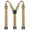 Champagne, variant on Hidden Suspenders for Men, 1.5 inch Wide Work Suspenders, Heavy-Duty Y-Back Design
