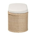 thumbnail image 6 of bali & pari Barid Boho Storage Bench, 39"W, Oval, 19"H, Natural, 6 of 9