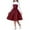 Red, variant on Girls Holiday Long Sleeve Dresses Round Neck Tiered Kids Party Casual Fall Dress A-line High Waist Vintage Dress for Girl Black 12-13 Years