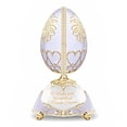 thumbnail image 4 of The Bradford Exchange Peter Carl Fabergé-Style Porcelain Egg For Mom Always In A Mother's Heart Music Box 6.5-inches, 4 of 4
