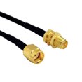 thumbnail image 4 of RP-SMA SMA Connector Male to Female Extension Cable Copper Feeder Wire for Coax Coaxial WiFi Network Card RG174 Router Antenna SMA-J 15m, 4 of 5