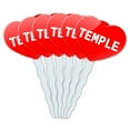 thumbnail image 1 of Temple Heart Love Cupcake Picks Toppers - Set of 6, 1 of 1