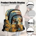 thumbnail image 6 of Xixirimido American Flag Butterfly Cow Sunflower Pattern Small Sling Backpack Crossbody Sling Bag for Women, Chest Bag Daypack Fanny Pack Phone Purse for Hiking Traveling, 6 of 7