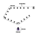 thumbnail image 3 of 20 LED Purple Spider String Lights for Halloween Decor Battery Powered Indoor Outdoor Lighting Yard Party 118 Inches, 3 of 6
