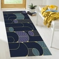 thumbnail image 3 of Gift For Her Rug, Modern Shapes Rugs, Modern Rug, Nursery Rug, Modern Purple Rug, Cool Rug, Abstract Rug, Front Door Rug, Printed Rug, 2.6'x4' - 80x120 cm, 3 of 7