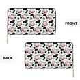thumbnail image 3 of Leather Thin Slim Wallets for Women Men - white cow glasses moo funny Clutch Card Wallet for Women Men with Zipper, 3 of 7