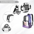 thumbnail image 6 of Xoenoiee Axolotl Heart Print Kids Clear Backpack for Girls See Through Preschool Kindergarten Elementary School Backpack Transparent Bookbag Schoolbag Daypack with Adjustable Padded Straps, 6 of 7