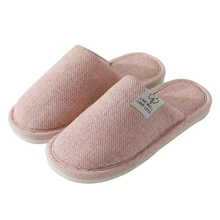 

Ame Women s Indoor home slippers Memory Foam Washable Cotton Non-Slip Home Shoes