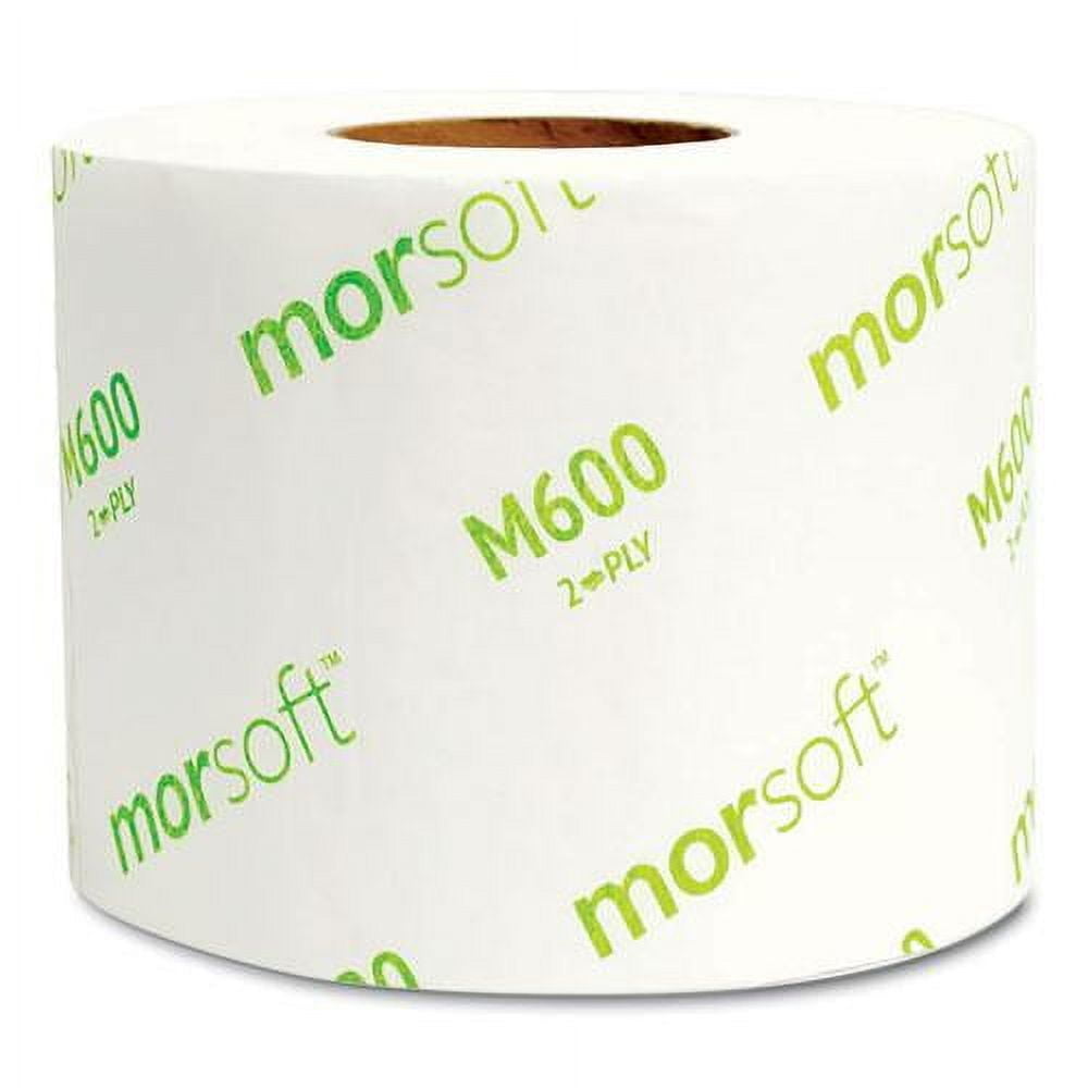 Morcon Paper Morsoft Millennium Toilet Paper, 2-Ply, 600 Sheets/Roll, 48 Rolls/Carton -MORM600