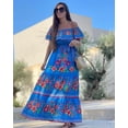 thumbnail image 2 of Nouvelle Robe Longue à une Épaule Imprimé crocus Printemps et Été 2024 Grande Balançoire pour Femmes, 2 of 5