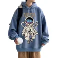 thumbnail image 1 of Sudadera Concapucha Y Manga Larga Con Estampadode Astronauta, 1 of 6