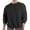A01-Black, variant on USNSM Men's Raglan Sleeve T-Shirt Casual Cotton Geometric Textured Loose Base Shirt Round Neck Long Sleeve Pullover Tops White M