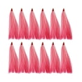 thumbnail image 4 of 12x señuelos de pesca, aparejo de tubo deslizante de agua salada, señuelos de pesca hechos a mano, aparejos de pesca para río, pesca al aire libre, Rosa, 4 of 8