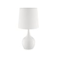 thumbnail image 1 of 23.5 in. Niyor Powder White Mid-Century Modern Touch on Metal Table Lamp, 1 of 1