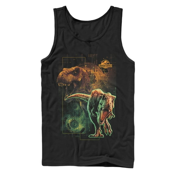 Men's Jurassic World: Fallen Kingdom New Predator Dinosaur  Tank Top Black Large