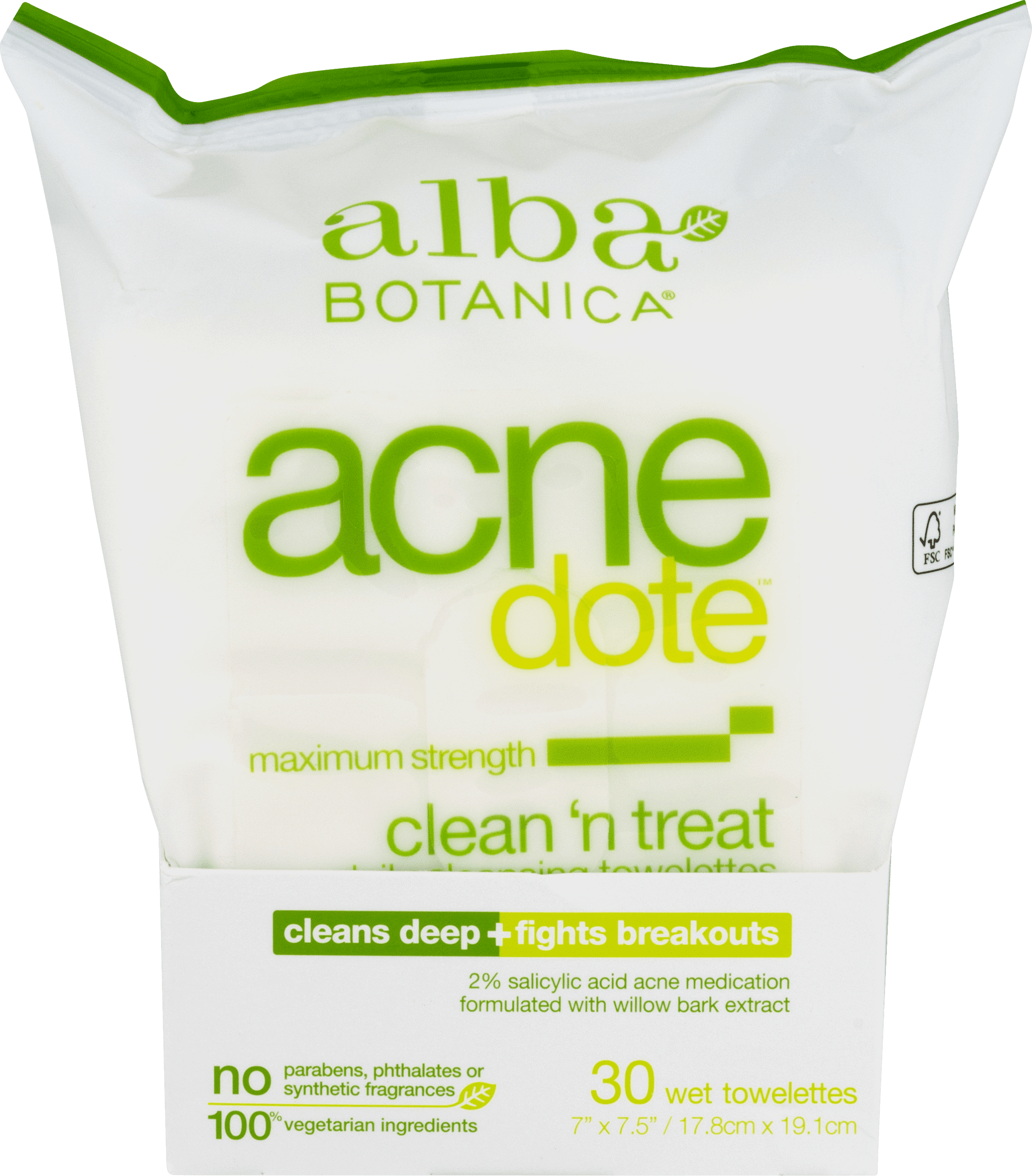 Alba Botanica - Natural ACNEdote Clean n Treat Towelettes - 30 Towelette(s) (pack of 4) GMC Medical Purifying Cleansing Gel 6.8oz