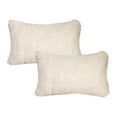 2 Pack Soft Fluffy Pillow Cases Shaggy Plush Shams Pillowcases Faux