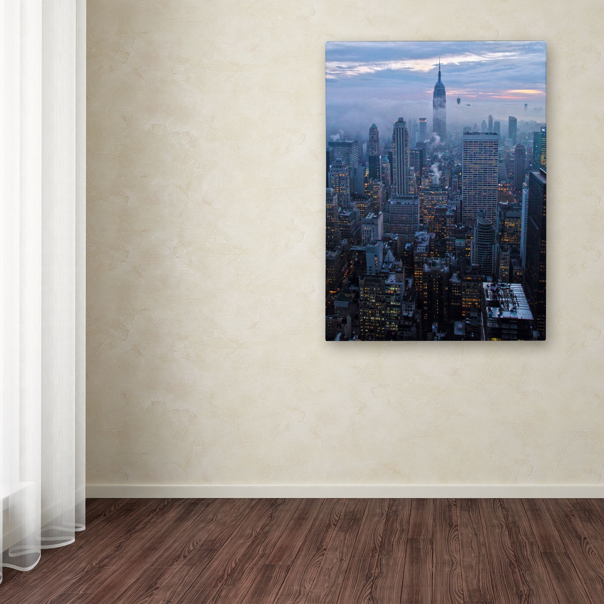 Trademark Fine Art "City Lights" Canvas Art by CATeyes