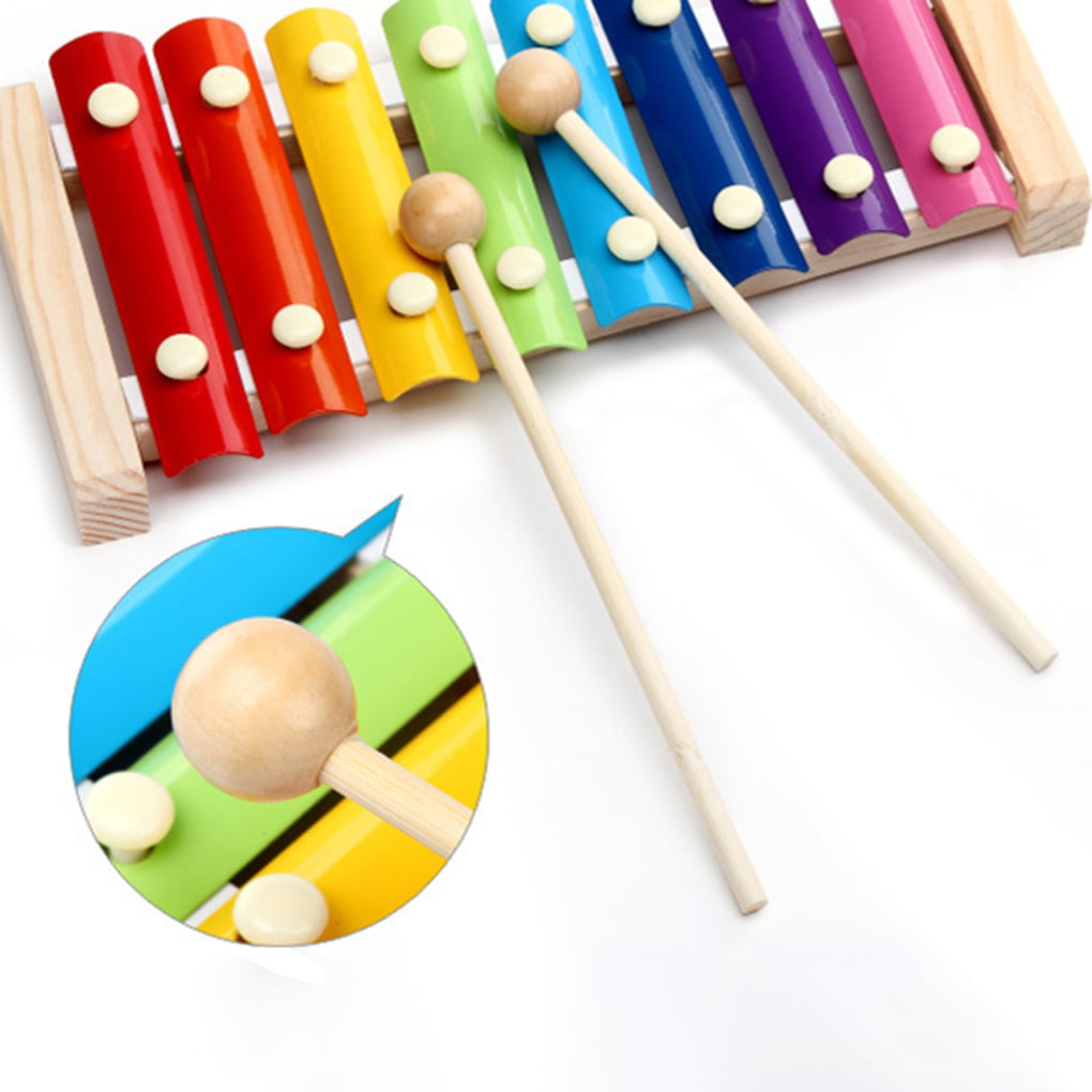 Wooden Xylophone Musical Toys Music Instrument Kids Playback With Stick Knock it 