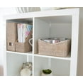thumbnail image 3 of Kouboo La Jolla Rattan Organizing & Shelf Basket, Woven Basket For Shelves, Foldable Cube Storage Baskets Bins, Pantry, White Wash, 3 of 4