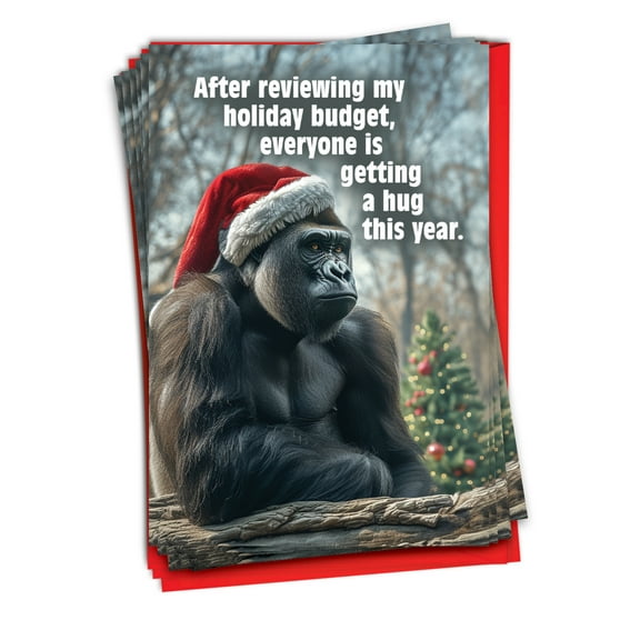 NobleWorks, Holiday Budget - 12 Christmas Cards Boxed - Bulk Set, C10731XSG-B12x1