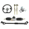 thumbnail image 4 of 270mm Steering Wheel Steel Kit Gear Rack Pinion Adjustable Shaft Set DIY Parts for Go Kart Go Cart Golf Cart ATV UTV 110cc 125cc 140cc 150cc Buggy Drift Trike Off Road Kart (420mm Gear Rack), 4 of 6