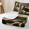 thumbnail image 4 of Erosebridal Retro Beige Duck Twin Quilt Set for Women Men, Vintage Rustic Leaf Twin Coverlet Set, 2-Piece, 4 of 7