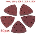 thumbnail image 3 of Greenne 50 Pcs Tampons de Ponçage Triangulaires Assortis pour Papier de Verre Multi-Outils Boucle Oscillante, 3 of 9