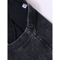 thumbnail image 3 of Black Oversized Gothic Graphic Tank Top - Vintage Washed Cotton, Loose Fit, Y2K Streetwear Aesthetic, 3 of 6