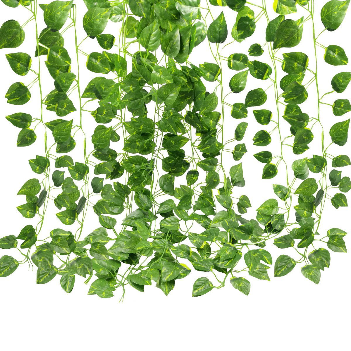 uk 2x Artificial Ivy Vine Fake Foliage Green Hanging Leaf Garland Plant# 
