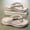 Khaki 1, variant on Men'S SMILE Letter Fluorescent Thick-Sole Flip-Flops, Summer Outdoor Non-Slip Thong Sandals, Trendy Casual Beach Shoes