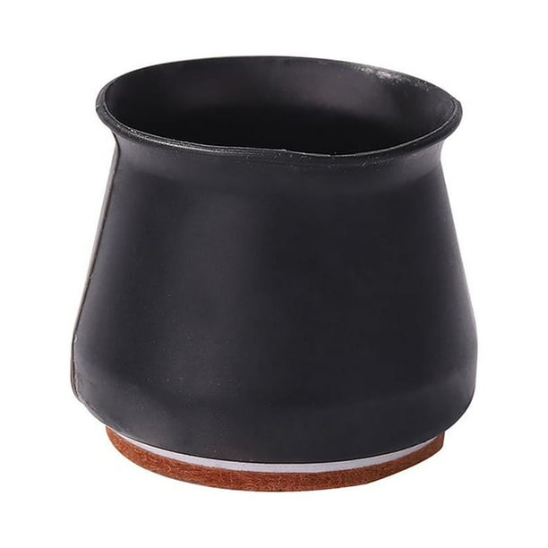 Protector de tapa de extremo de mesa duradero antideslizante de pata de silla de silicona () negro marrón Hugtrwg Para estrenar