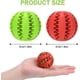 thumbnail image 2 of Pelota para Perros de 5 cm, Pelota de Goma para Perros, Pelota para Perros indestructible, Juguete de Goma Dura para Masticar, Limpiar los Dientes, Jugar, Entrenar (2 Puntos de Doble Color) oso de fresa Electrónica, 2 of 5