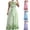 Blue, variant on Sexlip Womens Fairy Maxi Dress Embroidery Design Lightweight Fabric Relaxed Silhouette for Vacation Wear Purple S