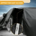 thumbnail image 4 of Funda para auto impermeable para todo clima, protección exterior contra el sol y la lluvia, con tiras reflectantes, negra para Lexus GX, 4 of 5