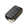 thumbnail image 3 of Vitodeco Genuine Leather Smart Key Fob Case Cover Protector Suitable for 2014-2025 Lexus UX, NX, RX, GX, LX, IS, ES, GS, LS (4-Button, Black), 3 of 5