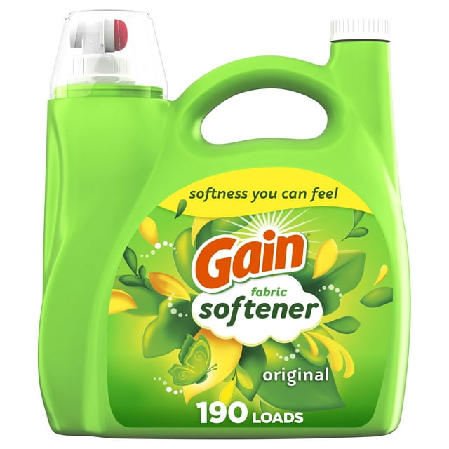 Suavizante de telas Gain Original Scent, 4,16 L (140 onzas líquidas), 190 cargas