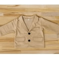 thumbnail image 6 of StylesILove Young Kids 2PC Baby Boy Romper Suit and Jacket with Elbow Patches (Khaki, 2-3 years), 6 of 8