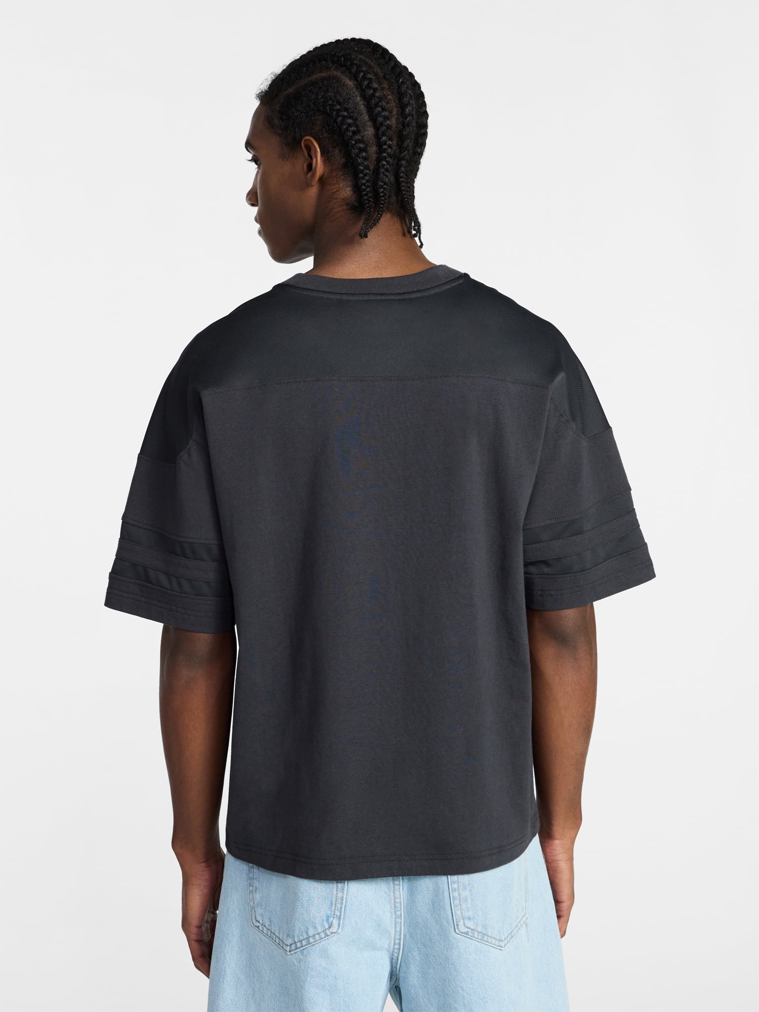 No Boundaries Mesh Football Tee with Short Sleeves, Men's XS-4XLT