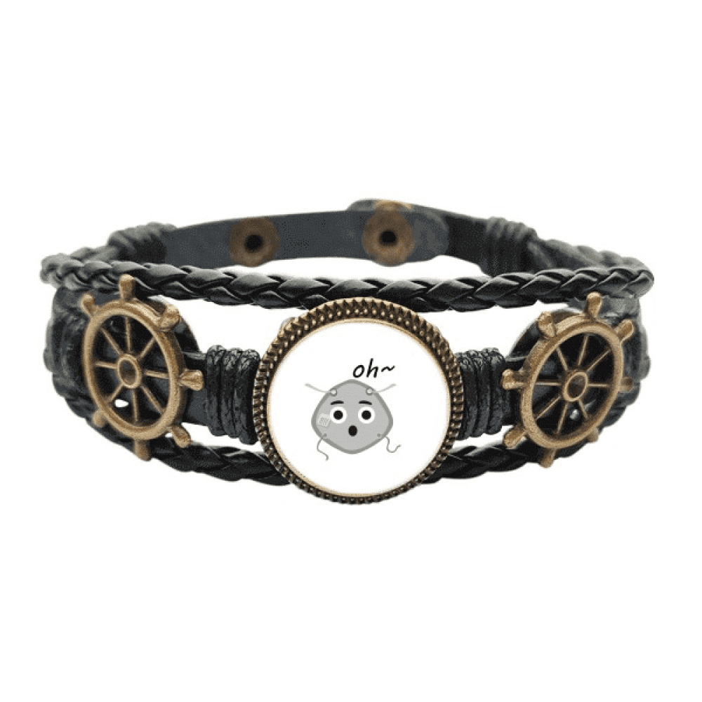 アクセサリー MASTERMIND 00s Leather Logo Bangle MASTERMIND 00s Leather Logo Bangle for Men, Eye-catching
