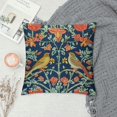 thumbnail image 2 of Chilfamy Chinoiserie Pillow Covers, Colorful Pimpernel Red Strawberry Bird Flower Throw Pillow Covers Vintage Art Floral Pillowcase Decor for Couch Sofa Outdoor - Blue 24x24in, 2 of 5