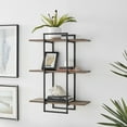 thumbnail image 4 of Danya B. Antigua Crossed Double Rectangle Shelf Unit, 4 of 7