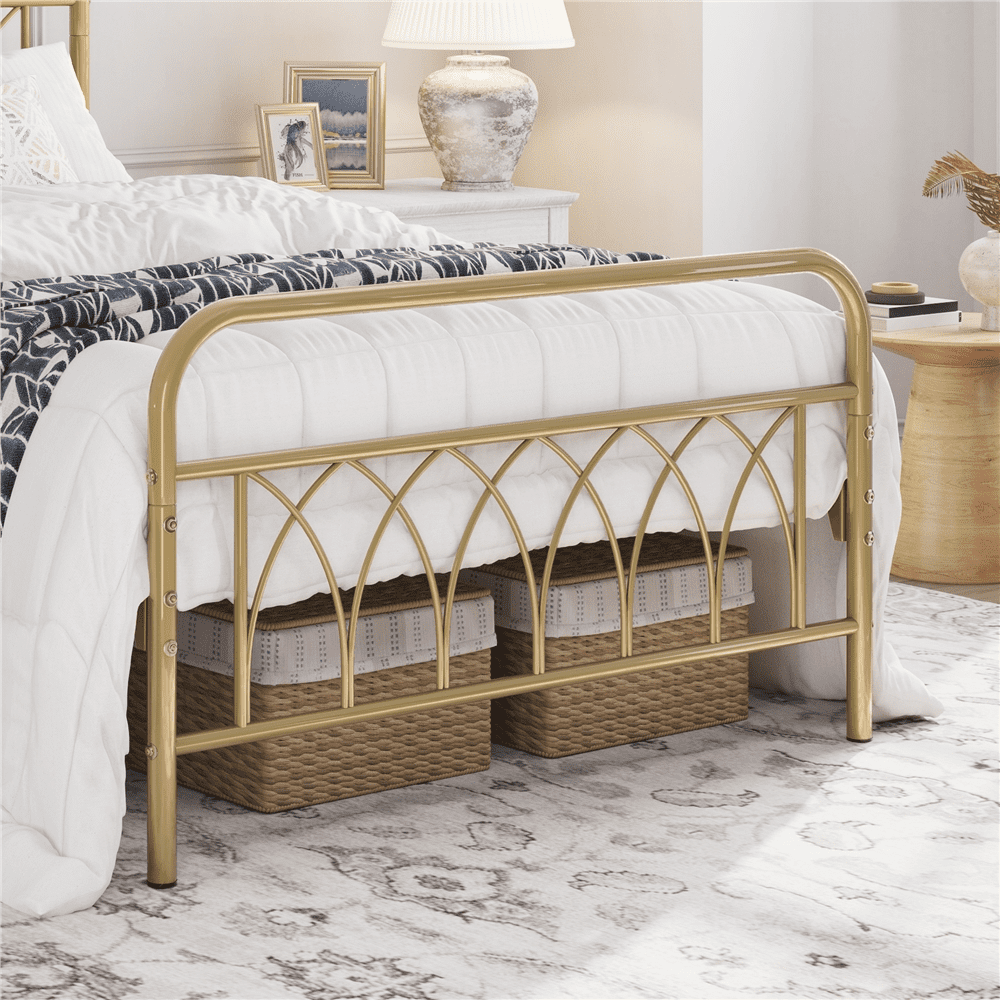 Yaheetech Full Size Metal Bed Frame with Headboard and