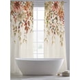 thumbnail image 5 of Autumn Eucalyptus Sheer Curtains 84 Inch Length 2 Panels Set, Vintage Floral Leaves Rustic Plants Voile Window Treatment Rod Pocket Curtains Sheers Drapes for Bedroom/Living Room/Kitchen 52"x84"x2, 5 of 7